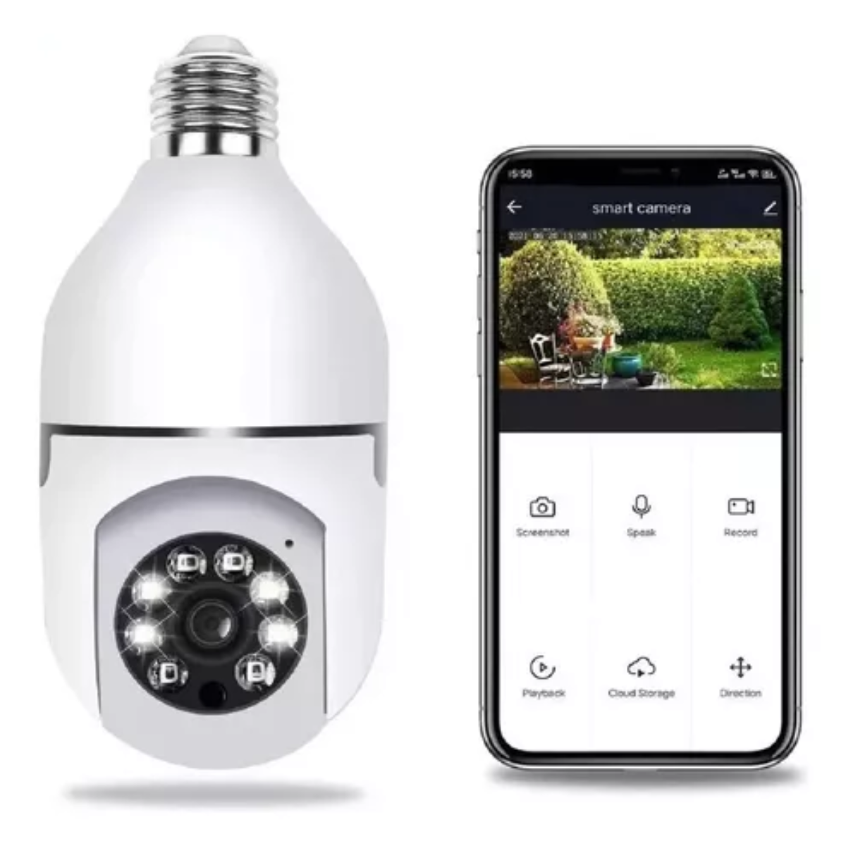 Miniatura 4 de Cámara Bombillo Wifi 360